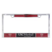 USC Trojans Chrome Shield Marshall License Plate Frame